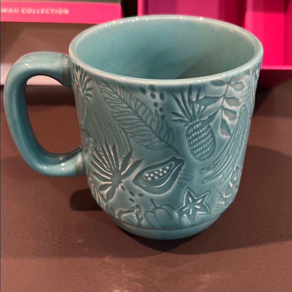Starbucks Hawaii Collection ceramic mug blue turquoise tropical - Picture 2 of 11
